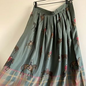 Vintage Equestrian maxi skirt
